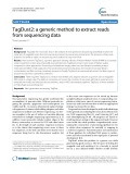 TagDust2: A generic method to extract reads from sequencing data