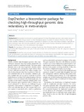 DupChecker: A bioconductor package for checking high-throughput genomic data redundancy in meta-analysis