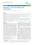 Meta-eQTL: A tool set for flexible eQTL meta-analysis
