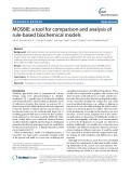 MOSBIE: A tool for comparison and analysis of rule-based biochemical models