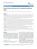 Improving clustering with metabolic pathway data