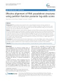 Effective alignment of RNA pseudoknot structures using partition function posterior log-odds scores