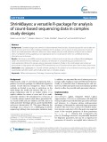 ShrinkBayes: A versatile R-package for analysis of count-based sequencing data in complex study designs