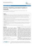 EXamine: Exploring annotated modules in networks