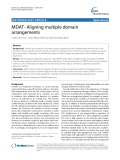 MDAT- Aligning multiple domain arrangements