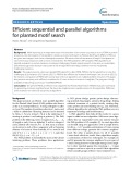 Efficient sequential and parallel algorithms for planted motif search