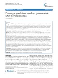 Phenotype prediction based on genome-wide DNA methylation data