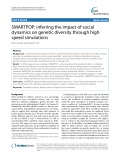 SMARTPOP: Inferring the impact of social dynamics on genetic diversity through high speed simulations