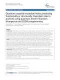 Quantum coupled mutation finder: Predicting functionally or structurally important sites in proteins using quantum Jensen-Shannon divergence and CUDA programming