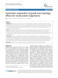 Systematic exploration of guide-tree topology effects for small protein alignments