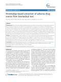 Knowledge-based extraction of adverse drug events from biomedical text