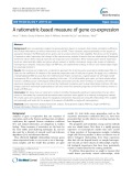 A ratiometric-based measure of gene co-expression