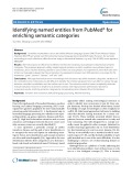Identifying named entities from PubMed® for enriching semantic categories