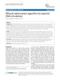 Efficient deformation algorithm for plasmid DNA simulations