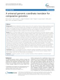 A universal genomic coordinate translator for comparative genomics