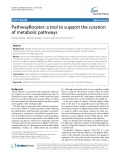 PathwayBooster: A tool to support the curation of metabolic pathways