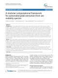 A modular computational framework for automated peak extraction from ion mobility spectra