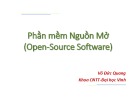 Bài giảng Phần mềm nguồn mở (Open-Source Software): Chương 3.3 - Võ Đức Quang