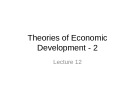 Lecture Development economics - Lecture 12: Big push theory By Rosenstein Rodan
