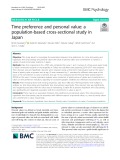 Time preference and personal value: A population-based cross-sectional study in Japan