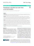Transitions in alcohol use over time: A survival analysis