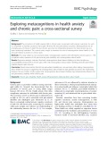 Exploring metacognitions in health anxiety and chronic pain: A cross-sectional survey