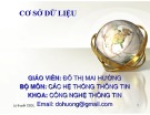 Bài giảng Cơ sở dữ liệu: Bài 6 – Đỗ Thị Mai Hường