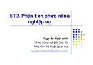 Bài giảng Bài tập phân tích chức năng nghiệp vụ - Nguyễn Hoài Anh