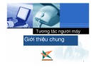 Bài giảng Tương tác người máy