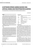 An optimized extreme learning machine using artificial chemical reaction optimization algorithm