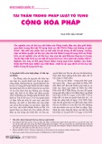 Tái thẩm trong pháp luật tố tụng Cộng hòa Pháp