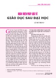 Hoàn thiện pháp luật về giáo dục sau đại học