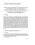 Tối ưu hóa môi trường lên men bề mặt (SSP) của chủng Aspergil lus niger GM56 (ĐB 106) để thu Xylanaza cung cấp cho chăn nuôi