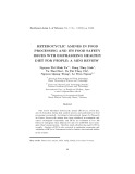 Heterocyclic amines in food processing and its food safety issues wth emphasizing healthy diet for people: A mini review