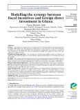 Modelling the synergy between fiscal incentives and foreign direct investment in Ghana