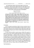 An investigation into English language learning strategies employed by the first year English major students at school of foreign languages, Thai Nguyen University