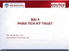 Bài giảng Phân tích và đầu tư chứng khoán: Bài 5 - ThS. Nguyễn Ngọc Trâm