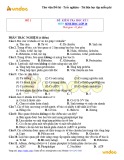 Tổng hợp 10 đề thi học kì 1 môn Sinh học lớp 10