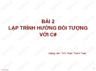 Bài giảng Lập trình hướng sự kiện: Bài 2 - ThS. Phan Thanh Toàn
