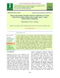 Effect of insecticides and foliar nutrients application on growth, yield and economics of pigeon pea (Cajanus cajan L.) under Hadoti region of Rajasthan