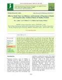 Effect on yield, water use efficiency and economics of pigeonpea of mulch and irrigation under Vindhyan plateue of Madhya Pradesh