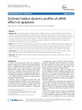 Estimate hidden dynamic profiles of siRNA effect on apoptosis