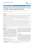 Ontology based molecular signatures for immune cell types via gene expression analysis