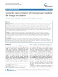Semantic representation of monogenean haptoral Bar image annotation