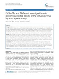 FluShuffle and FluResort: New algorithms to identify reassorted strains of the influenza virus by mass spectrometry