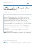 MultiAlign: A multiple LC-MS analysis tool for targeted omics analysis