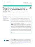 Decoy selection for protein structure prediction via extreme gradient boosting and ranking