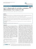 Sox7 is dispensable for primitive endoderm differentiation from mouse ES cells