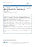 Reconstituting protein interaction networks using parameter-dependent domain-domain interactions