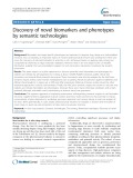 Discovery of novel biomarkers and phenotypes by semantic technologies